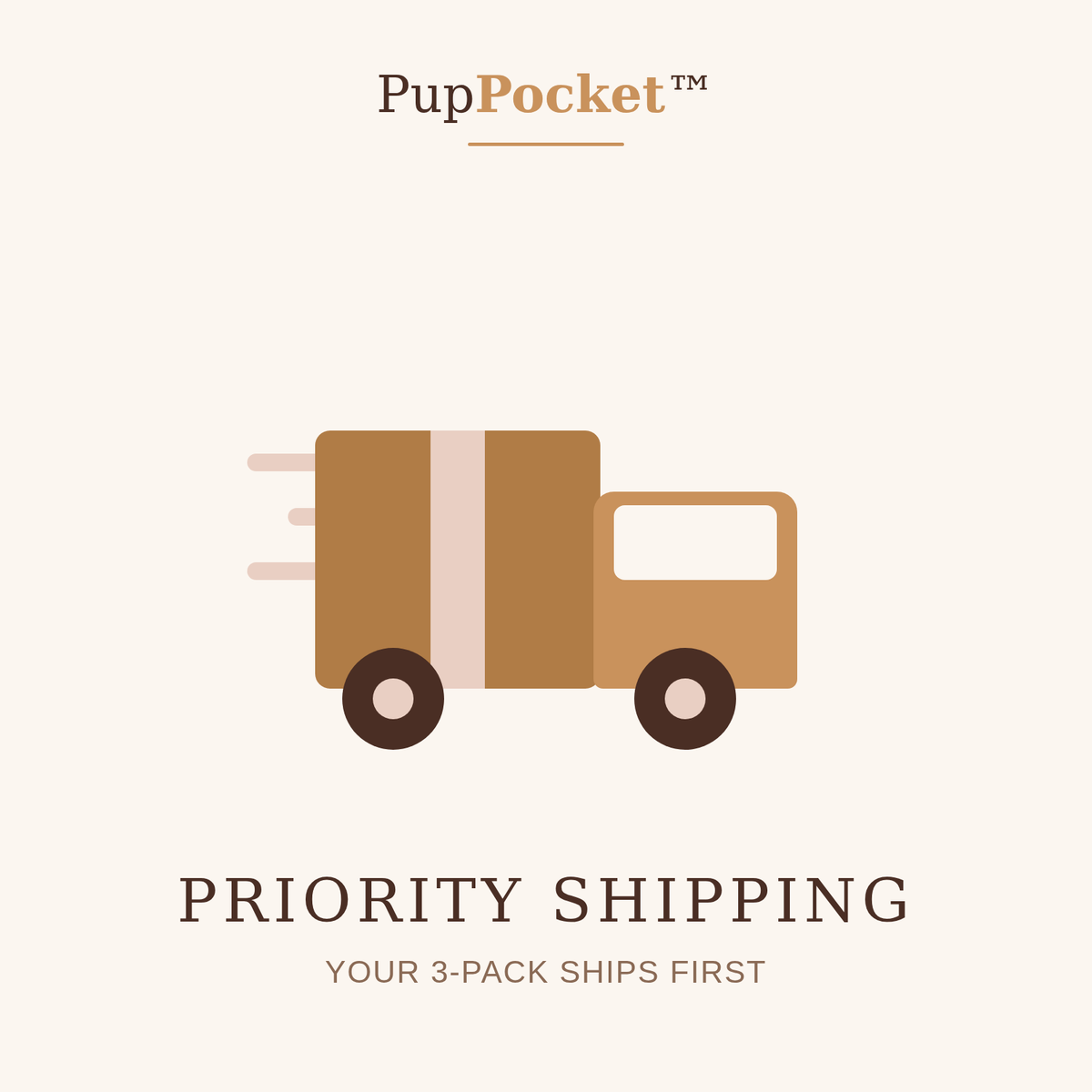 PupPocket priority shipping upgrade