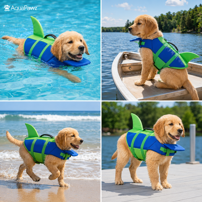AquaPawz™ Shark Fin Dog Life Jacket