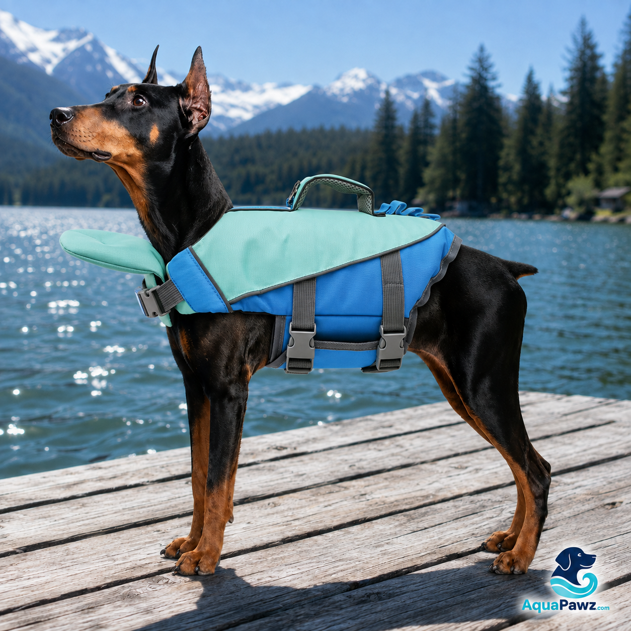 AquaPawz™ Rescue Grip Dog Life Jacket