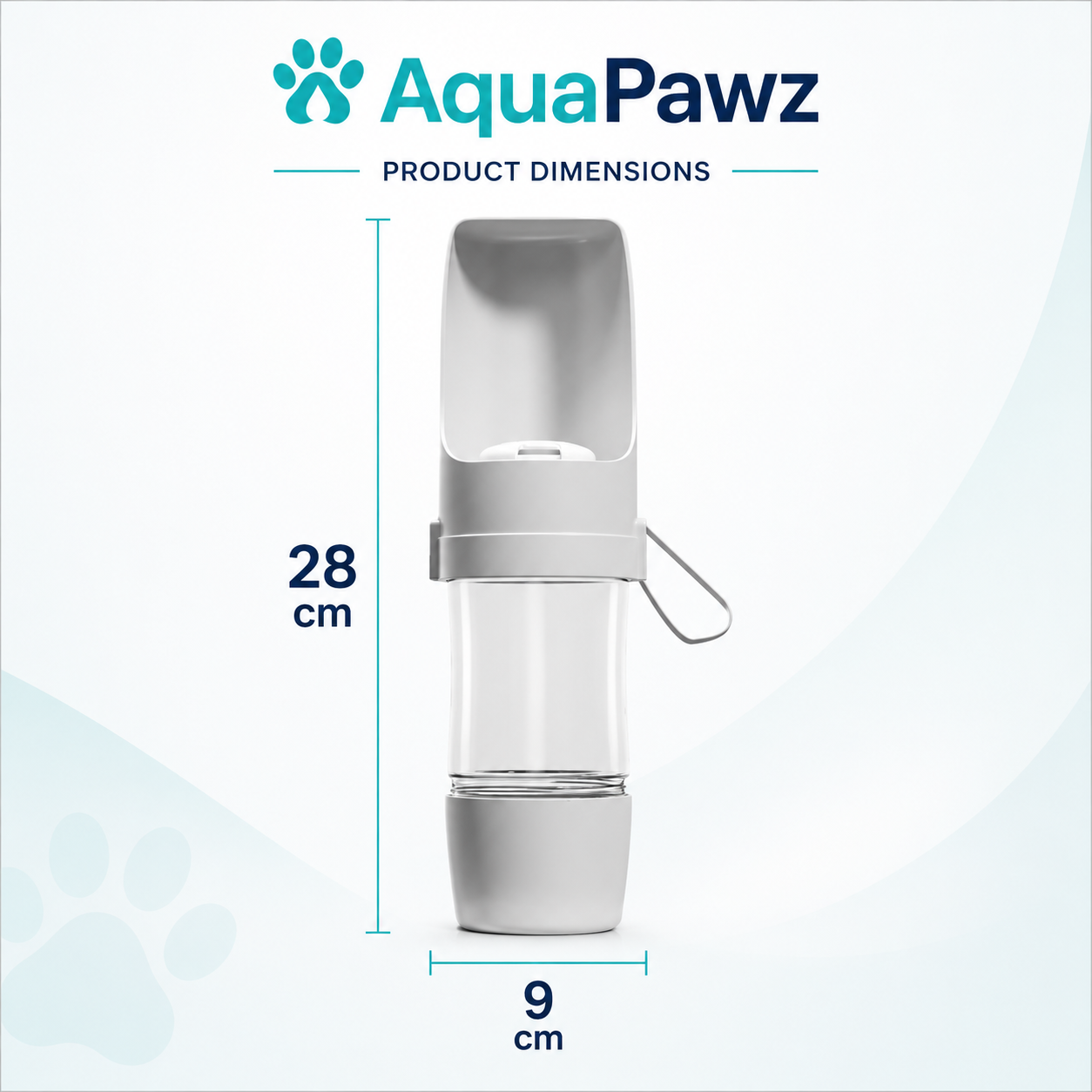 AquaPawz™ 2-in-1 Travel Water Bottle &amp; Food Dispenser
