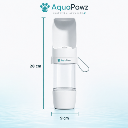 AquaPawz™ 2-in-1 Travel Water Bottle &amp; Food Dispenser