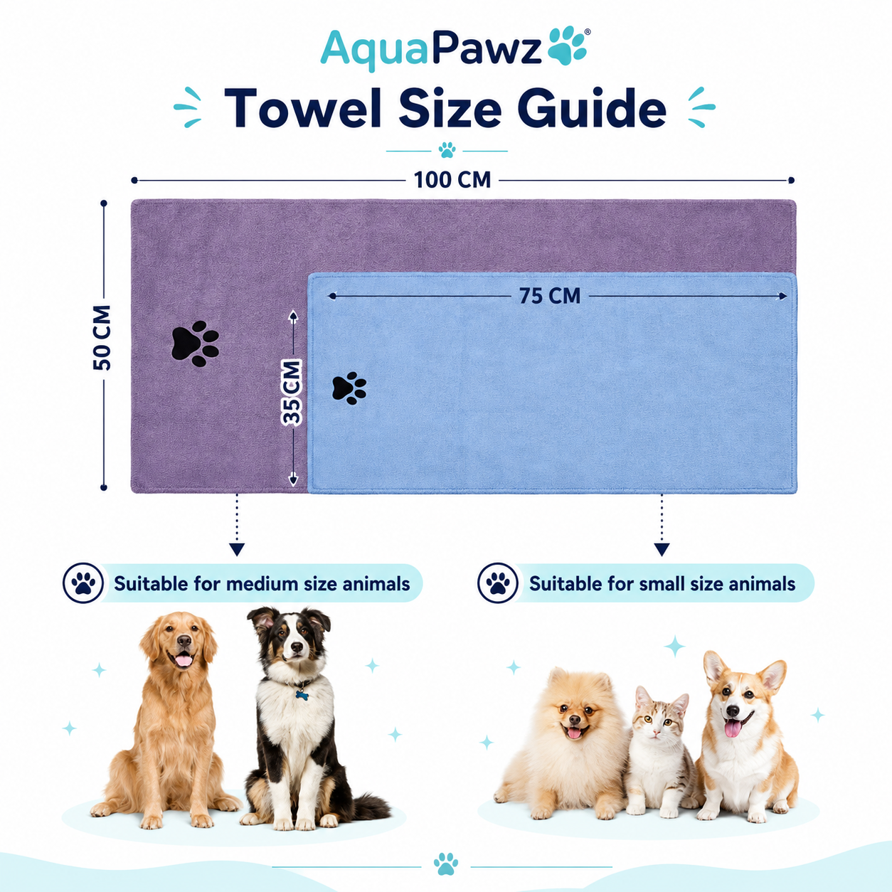 AquaPawz™ Quick-Dry Pet Towel