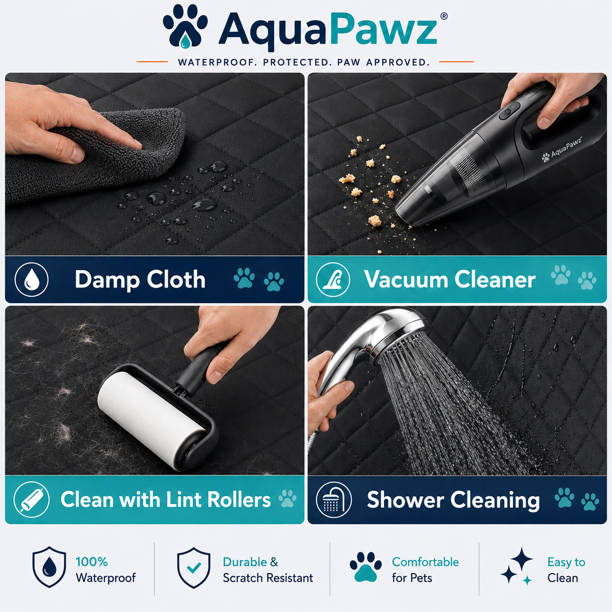 AquaPawz™ Back Seat Hammock Car Cover