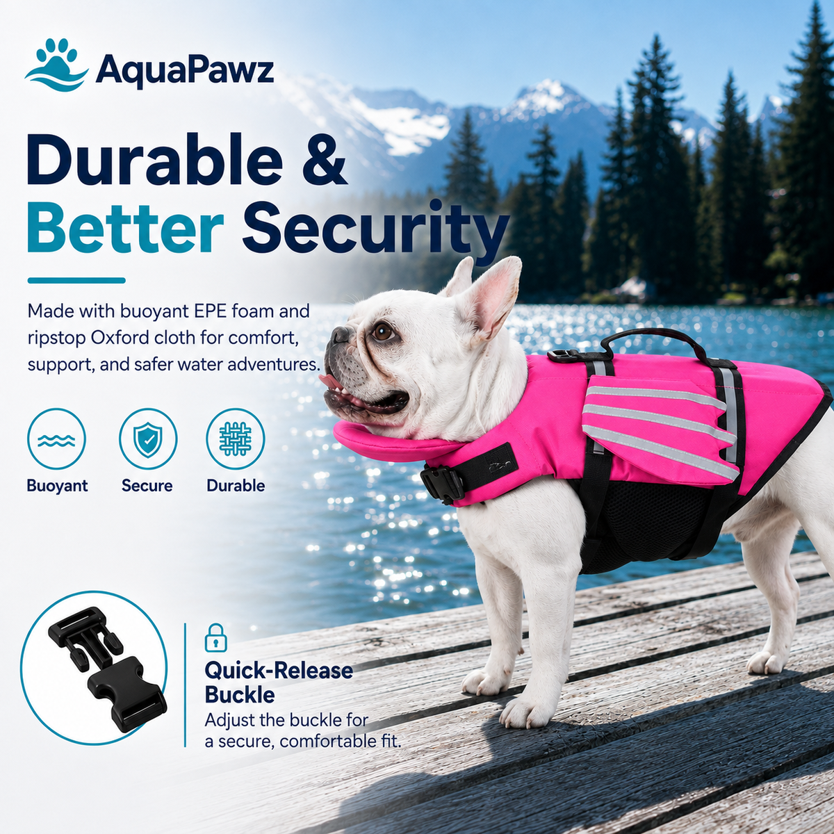 AquaPawz™ Reflect Pro Dog Life Jacket