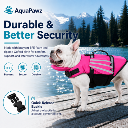 AquaPawz™ Reflect Pro Dog Life Jacket