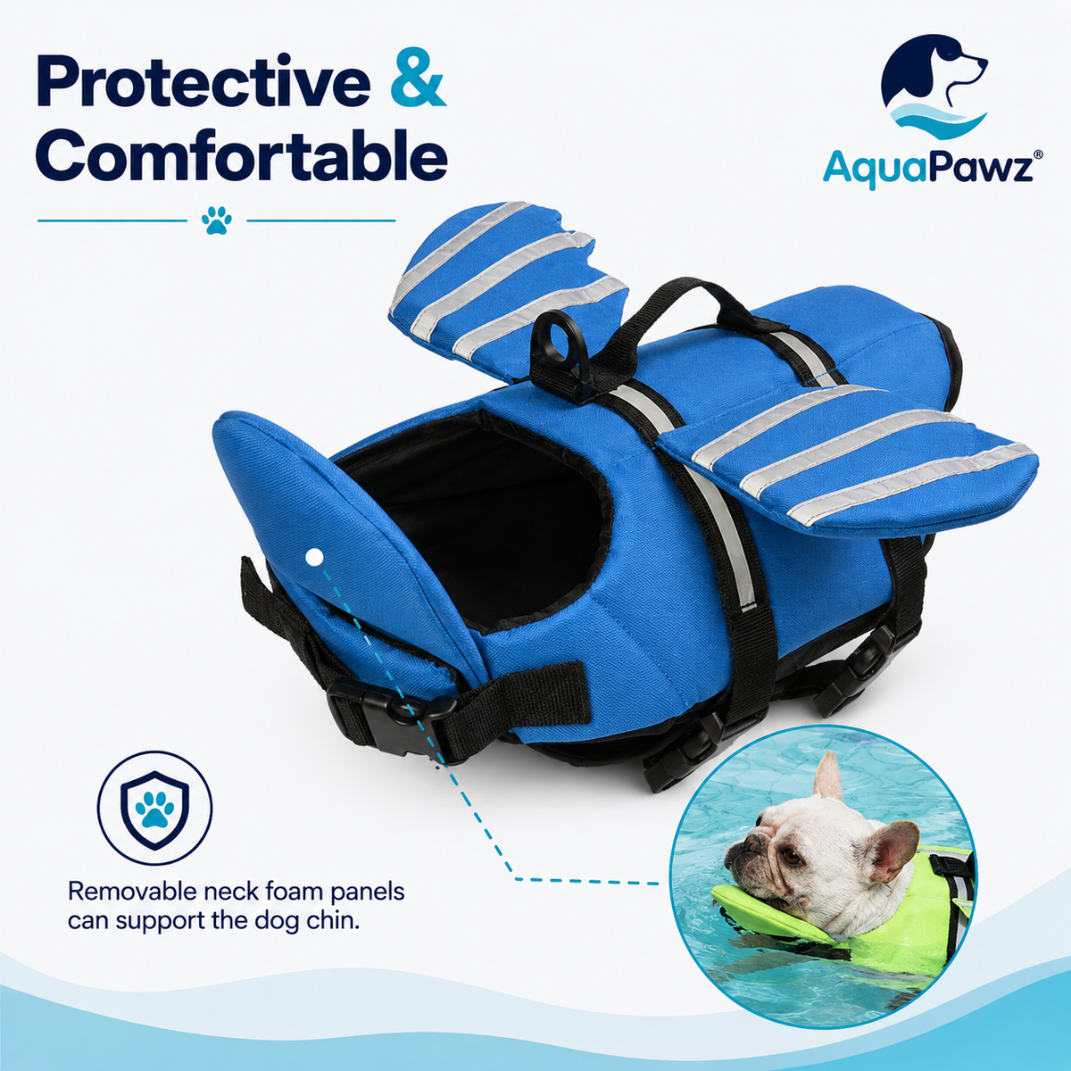 AquaPawz™ Reflect Pro Dog Life Jacket