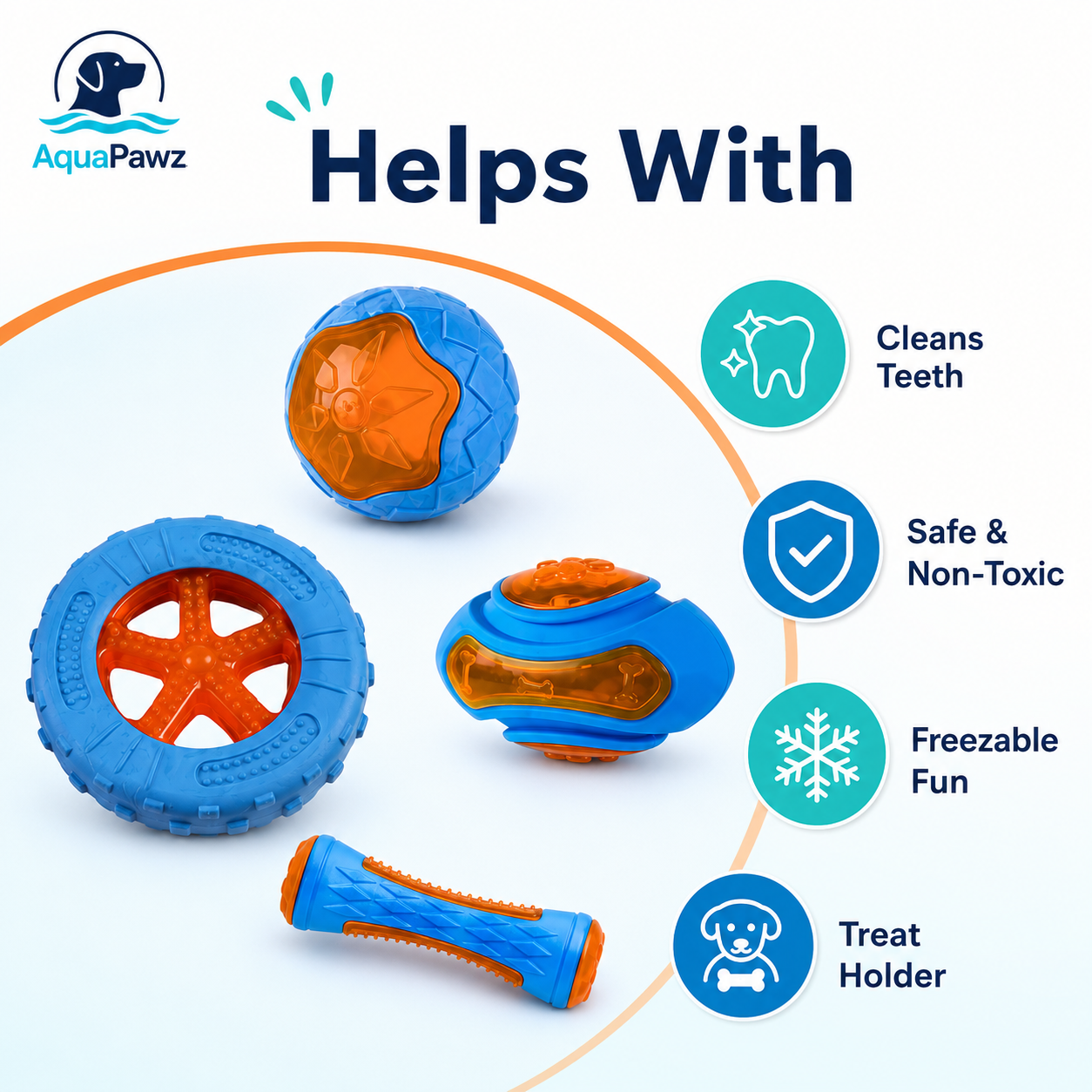 AquaPawz Chew & Play Dog Toy