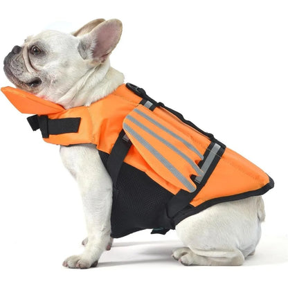 AquaPawz Reflect Pro dog life jacket in Orange