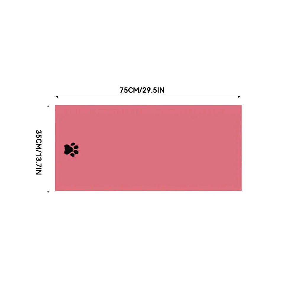 AquaPawz Quick-Dry Pet Towel in Pink