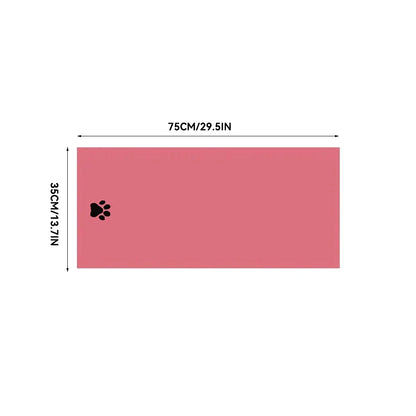 AquaPawz Quick-Dry Pet Towel in Pink