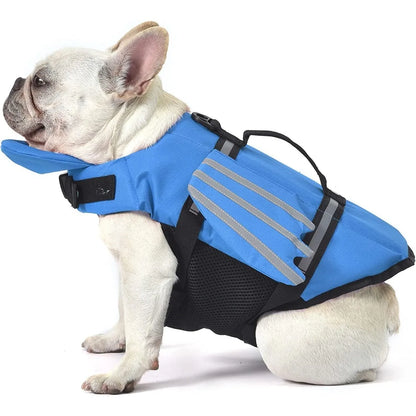 AquaPawz Reflect Pro dog life jacket in Blue