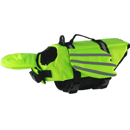 AquaPawz Reflect Pro dog life jacket in Green