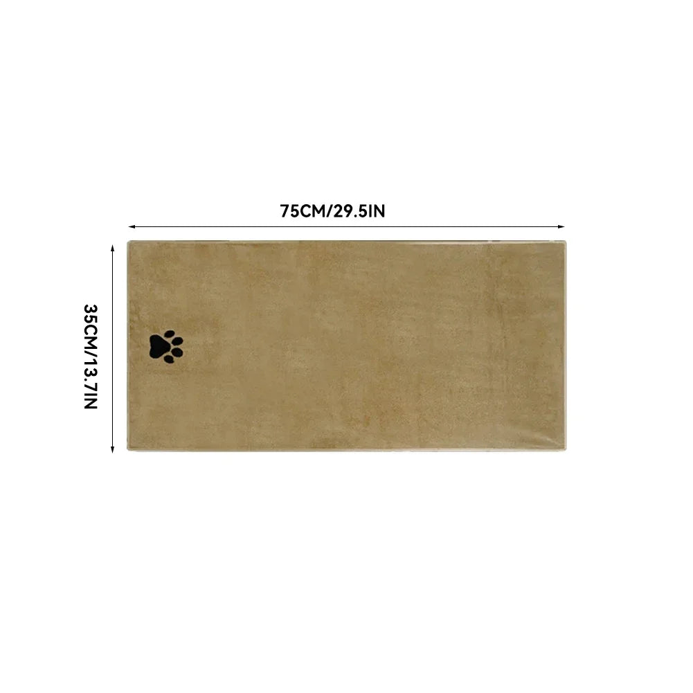 AquaPawz Quick-Dry Pet Towel in Khaki