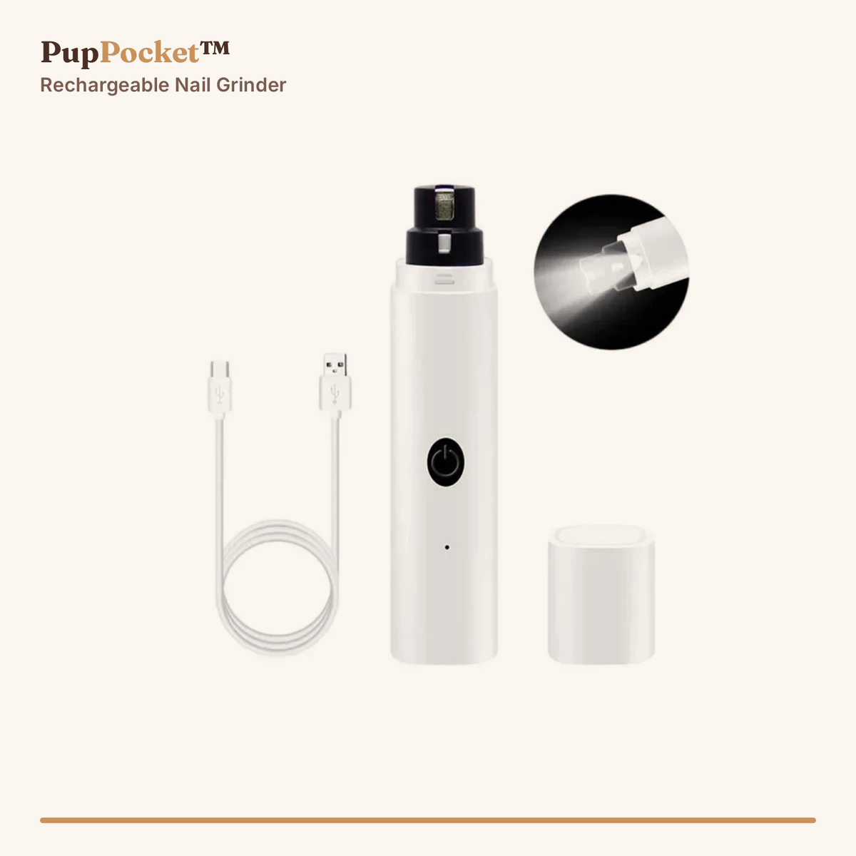 PupPocket Rechargeable Nail Grinder