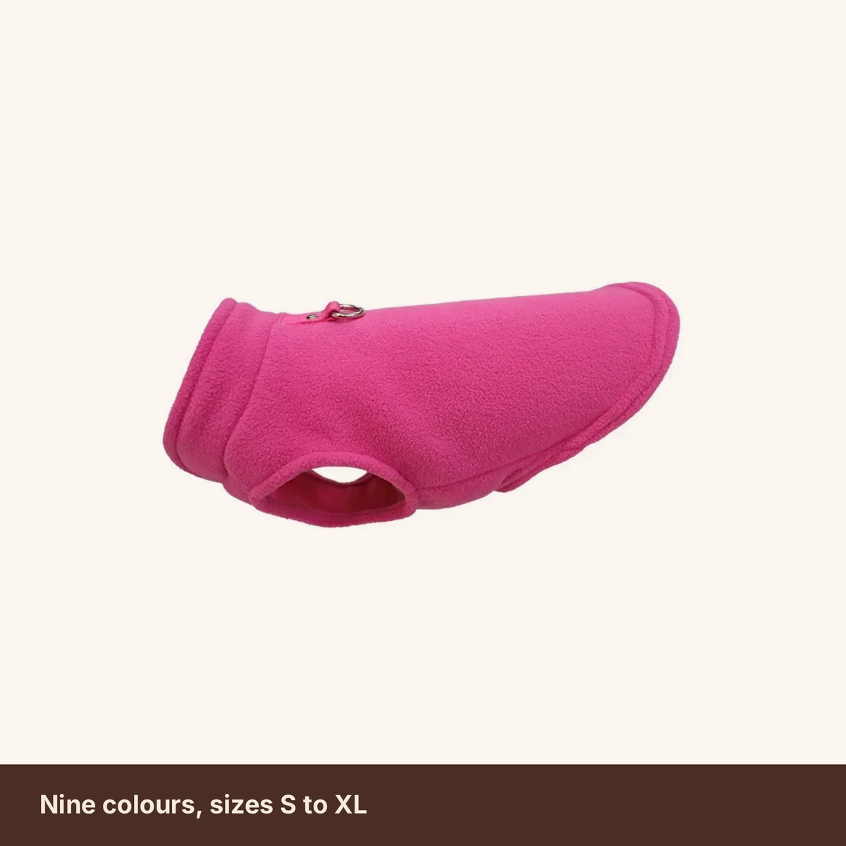 Fleece jacket colours and sizes